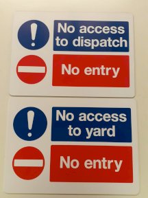 Traffic Access Sign