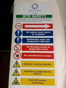 Site Safety Sign Dorset