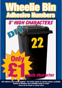 Wheelie Bin Signs Printed