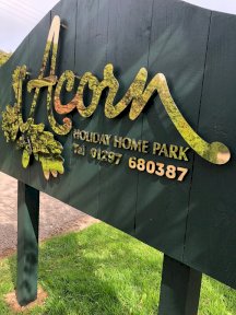 Acorn Holiday Homes Sign